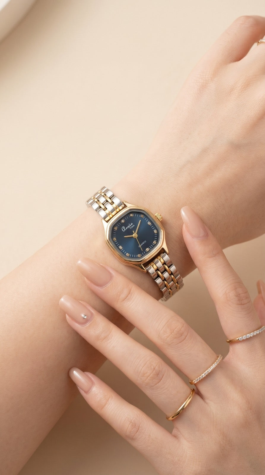 Sapphire Octagon Women Watch