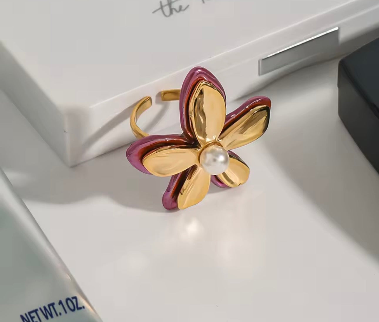 Pearl Flower Ring