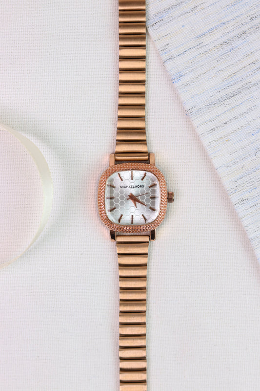 MK Rose Gold Hive Women Watch