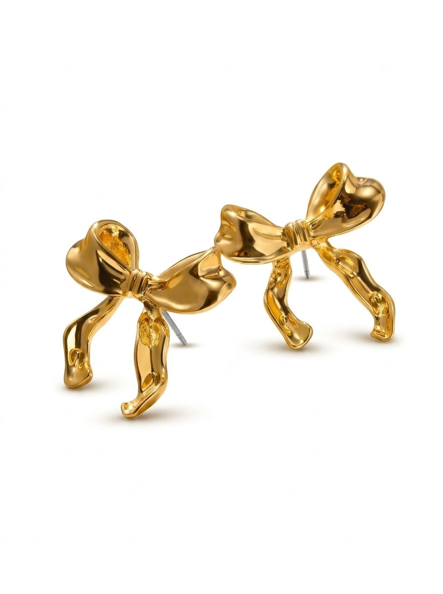 Pretty Bow Stainless Steel Earrings – Daily Wear Pakistan