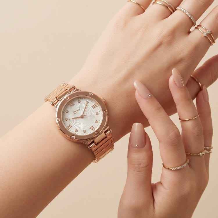 Dior Roman Rose Gold Women Watch