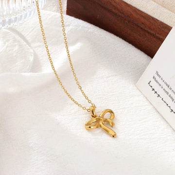 Graceful Bow Necklace