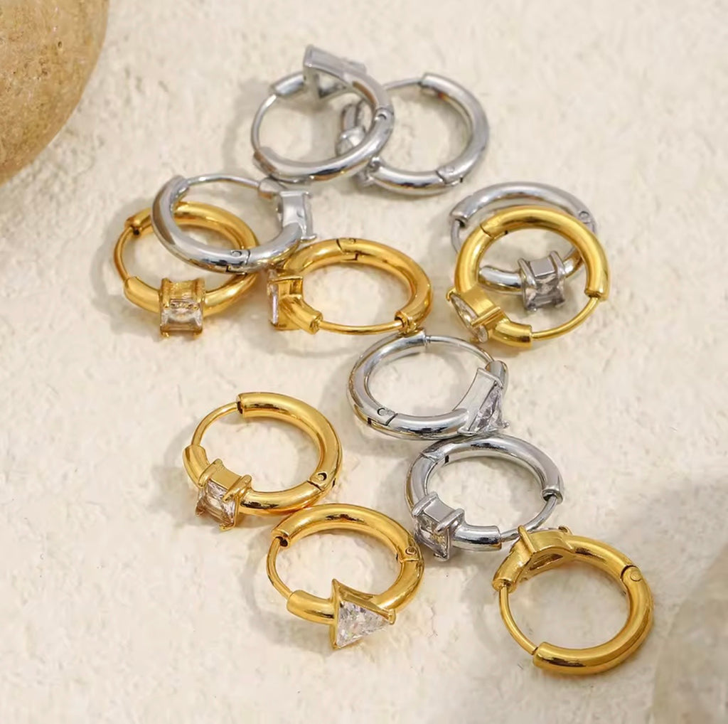 Triangular Bali Earrings
