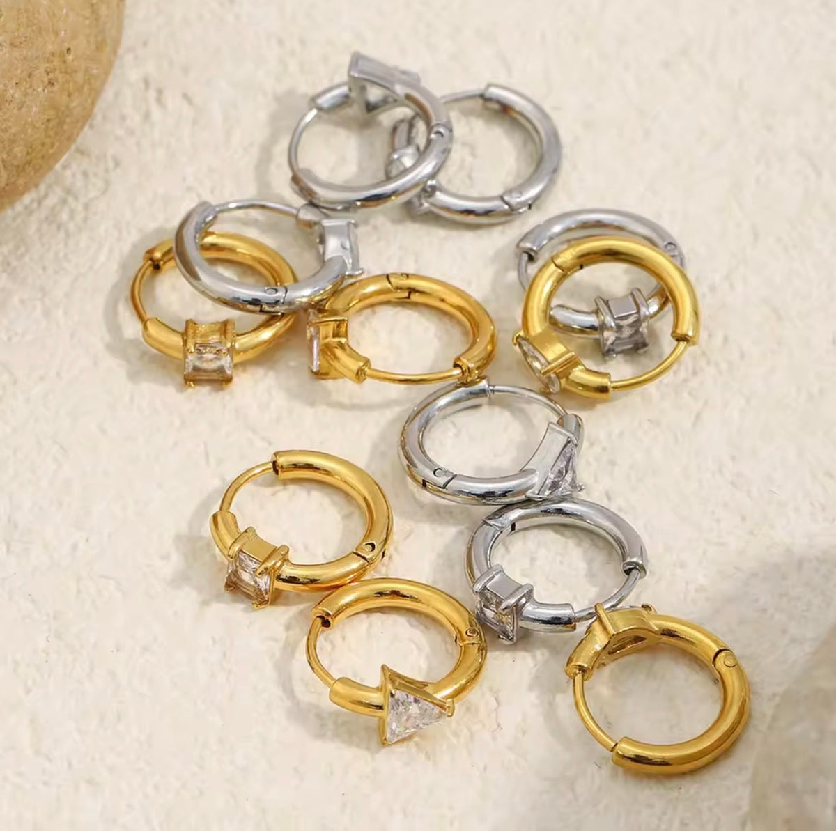 Triangular Bali Earrings