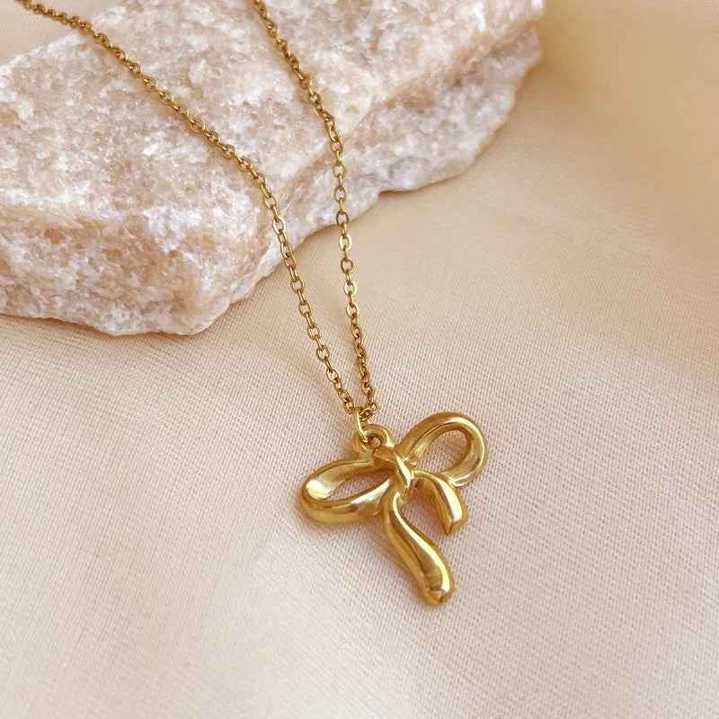 Graceful Bow Necklace