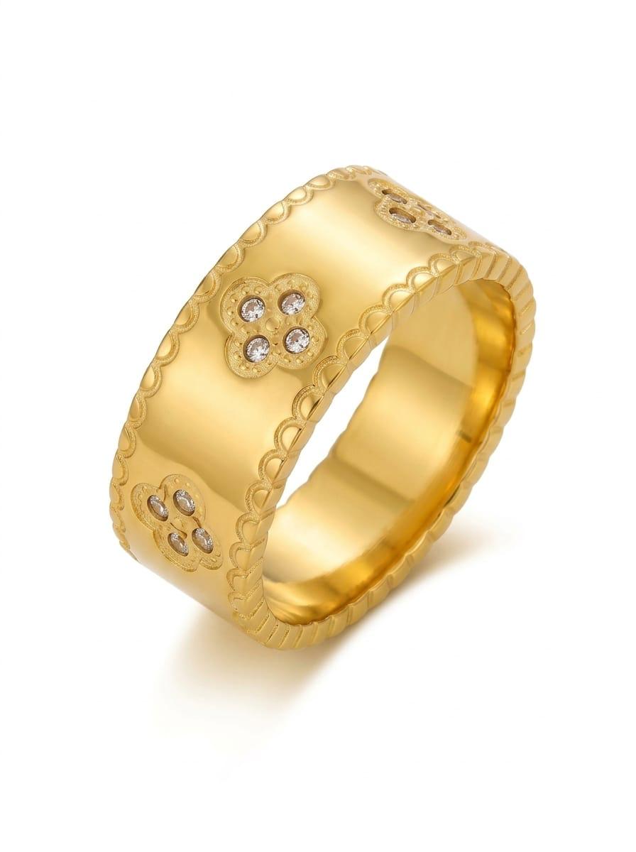 Gold Leaf Ring | Nature-Inspired Women's Ring Pakistan