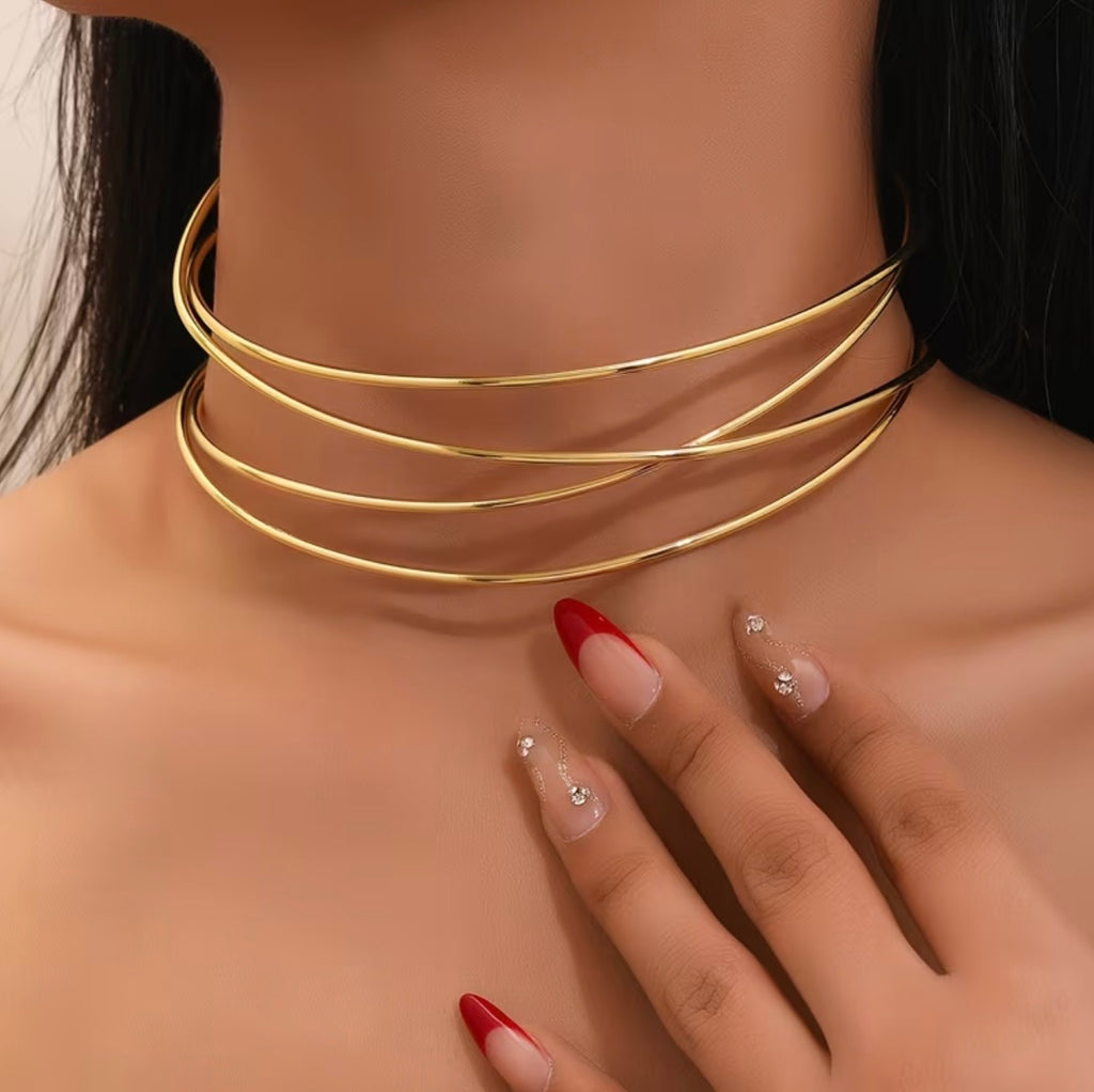 Layered Choker Necklace