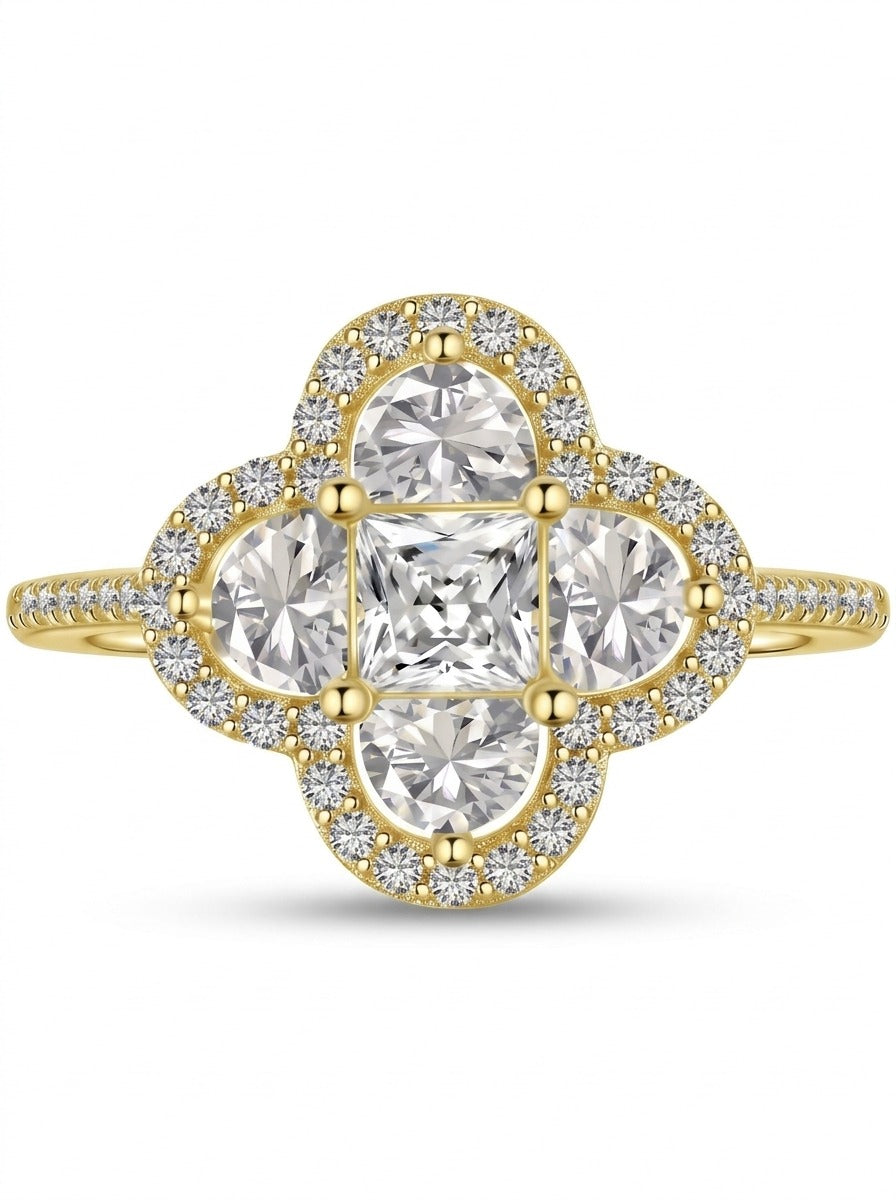 Clover Stone Ring