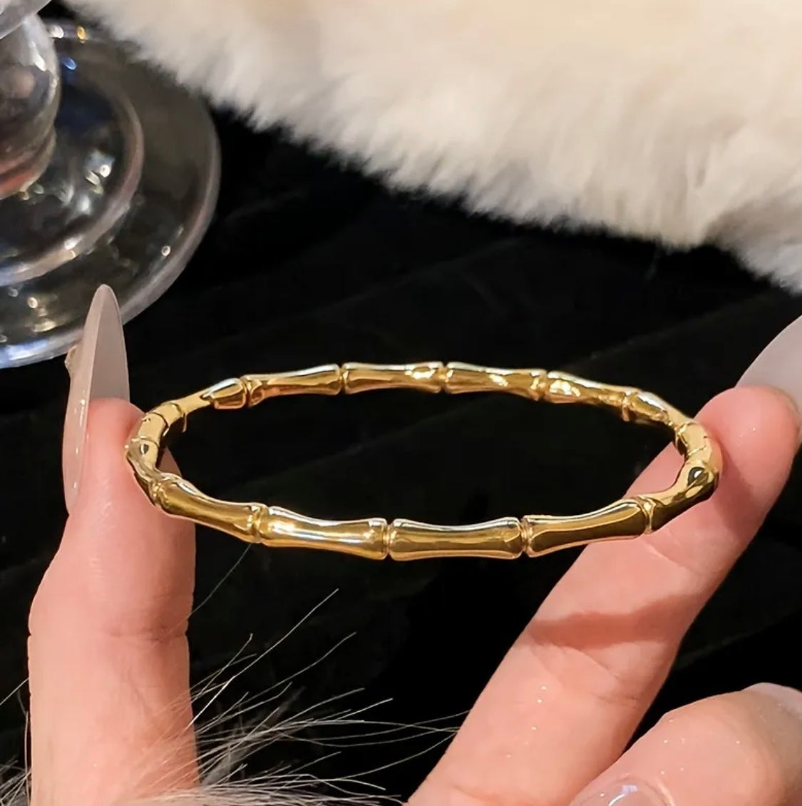 Bamboo Bangle Bracelet