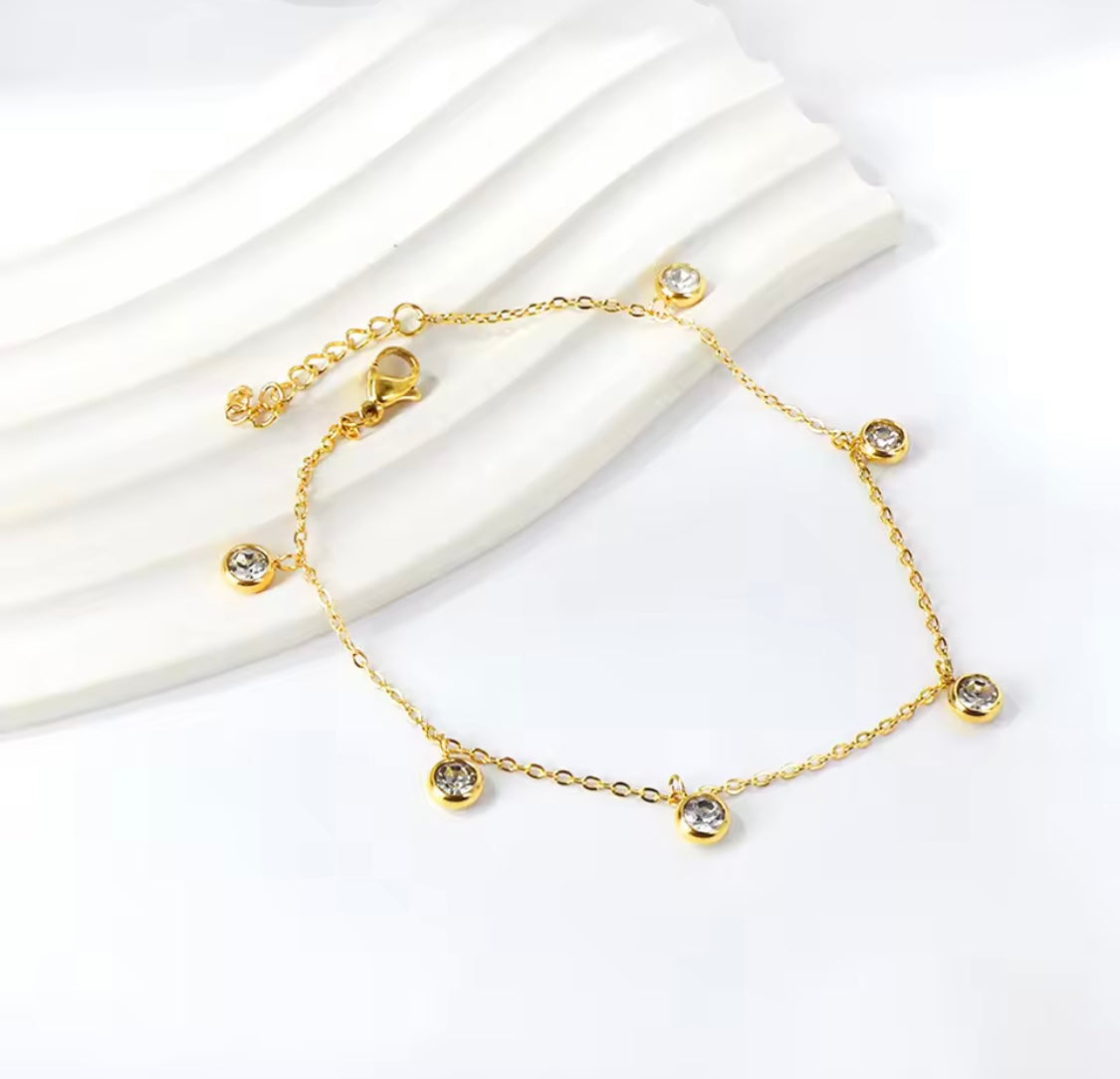 Round disc anklet