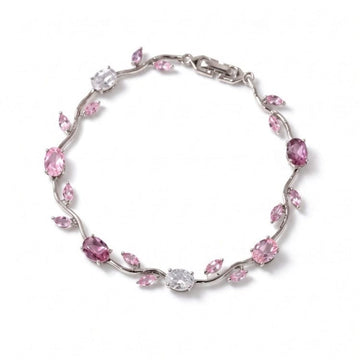 Tulip Floral Vine Silver Bracelet | Elegant Floral Bracelet Pakistan