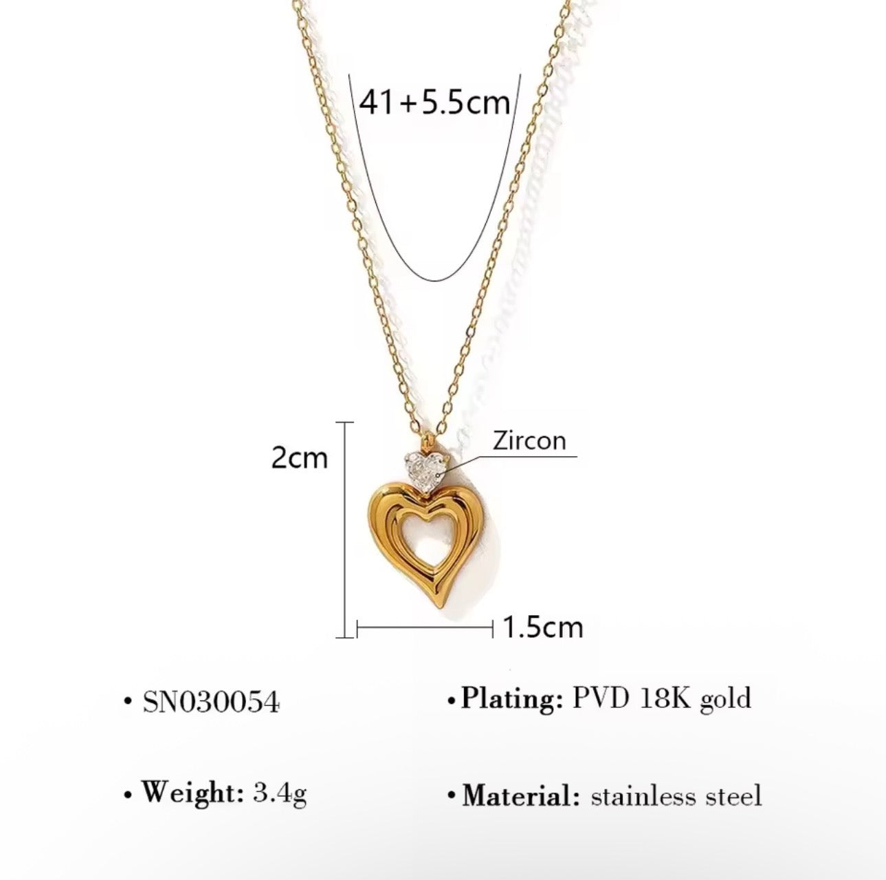 The Crown Heart Necklace