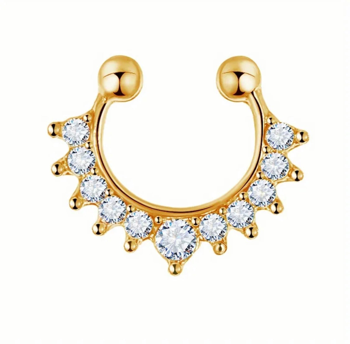 Hoof C-Shaped Nose Ring for Women | Minimalist Nose Jewellery Pakistan
