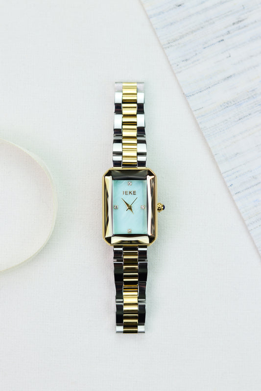 IEKI Stellar Rectangle Two-Tone Women Watch