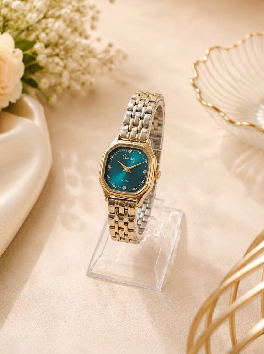 Sapphire Octagon Women's Watch – Luxury Minimalist Fashion Watch for Women in Pakistan