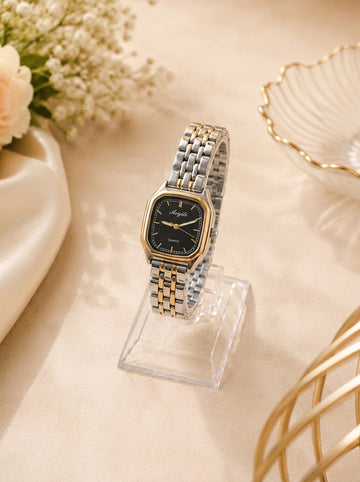 The Imperial Two-Tone Women Watch - Black Dial