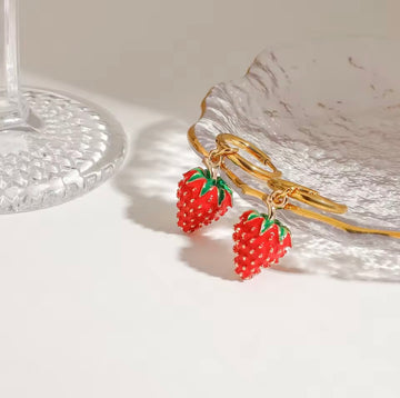 Strawberry Shaped Earrings