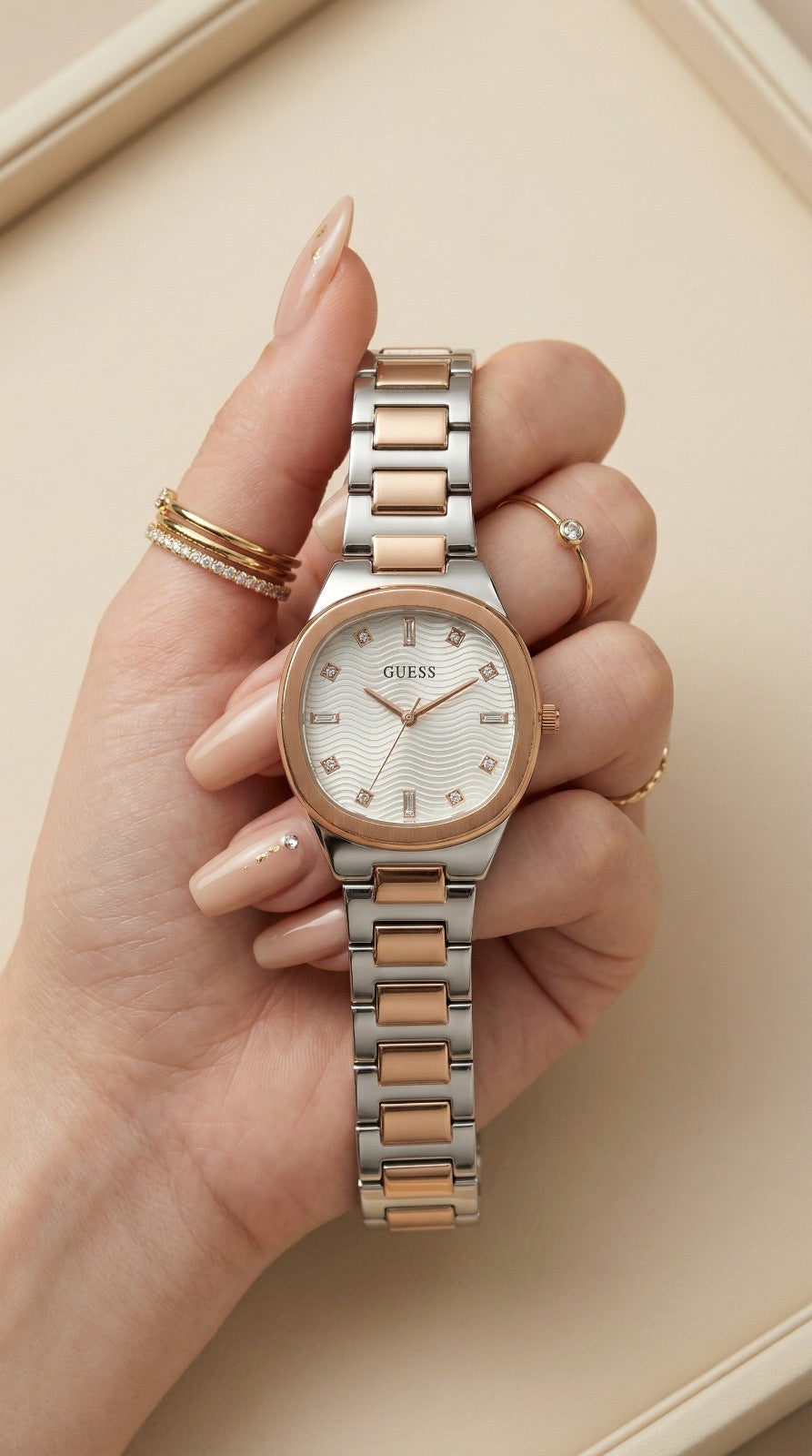 Guess Two-Tone Women Watch