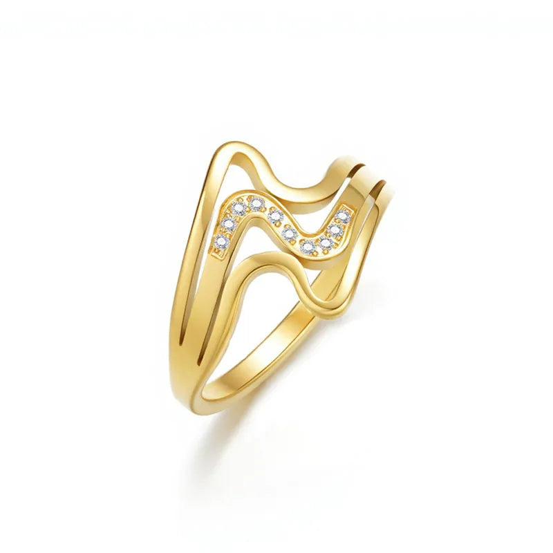 Wavy Pattern Ring
