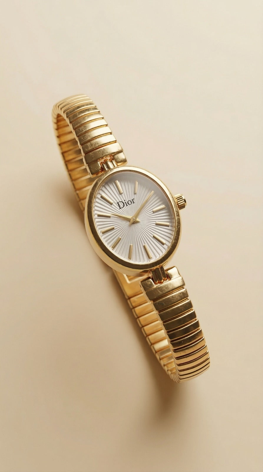 Dior Vintage Square Women Watch - Golden