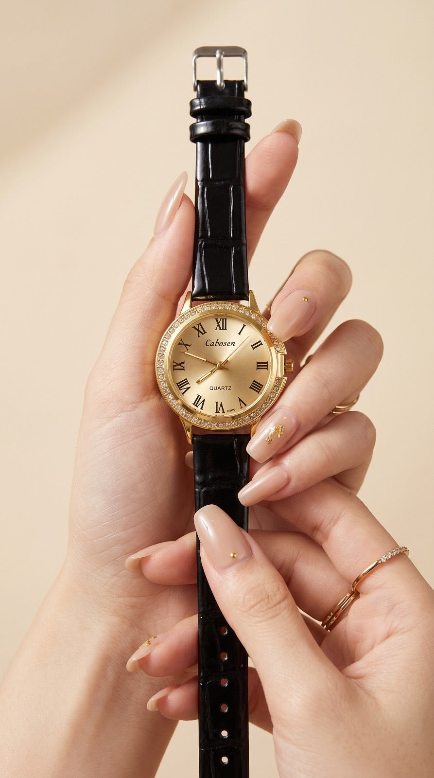 Cabosen Classic Women Strap Watch - Black