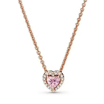 Pink Heart collier Necklace
