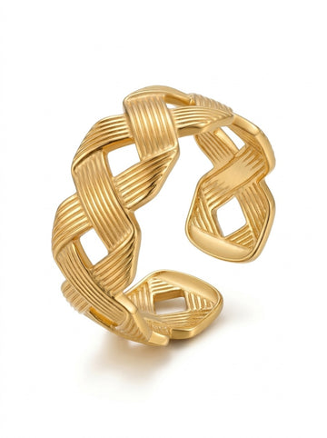 Weave Open Adjustable Ring