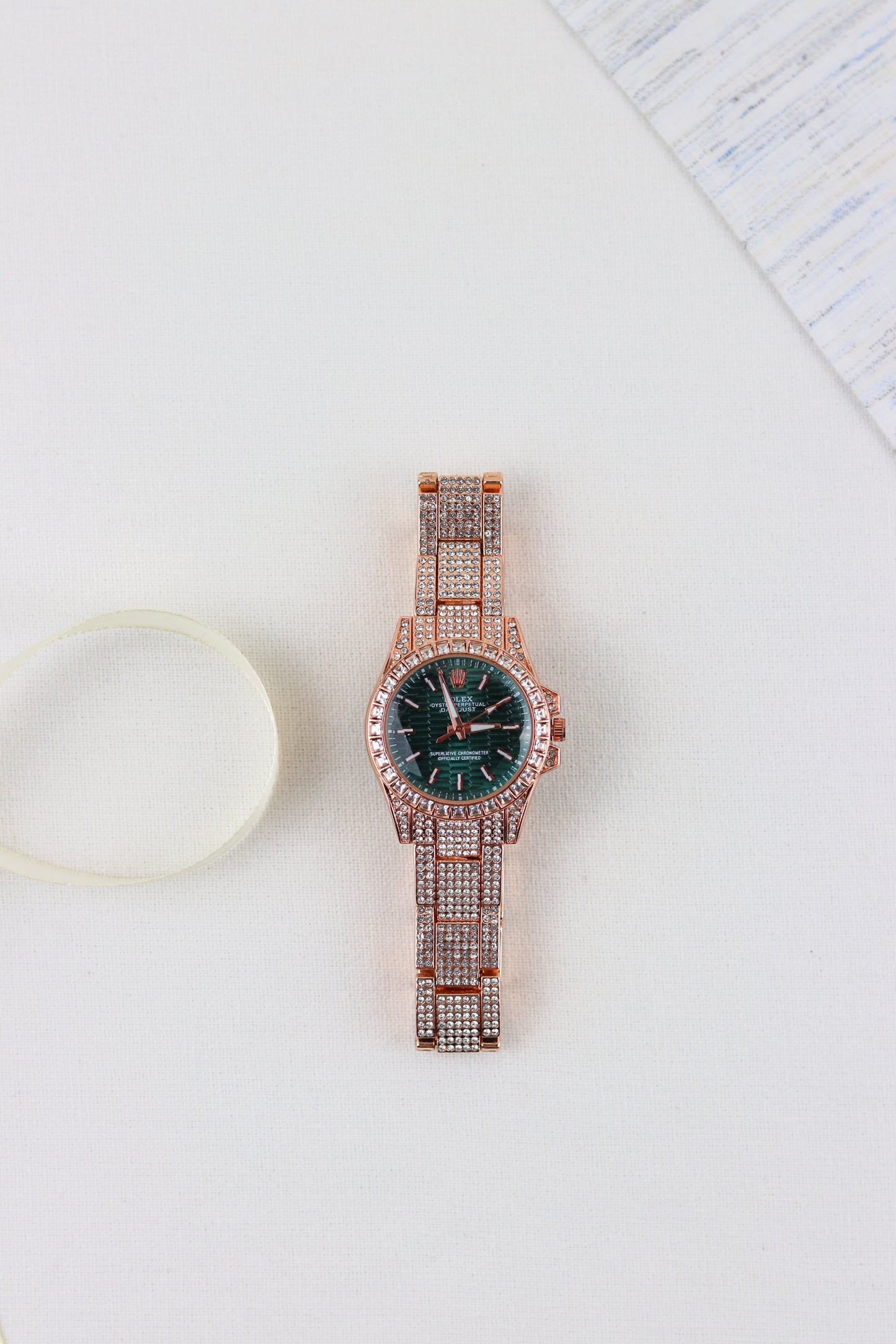 Rol-ex Emerald Gleam Watch
