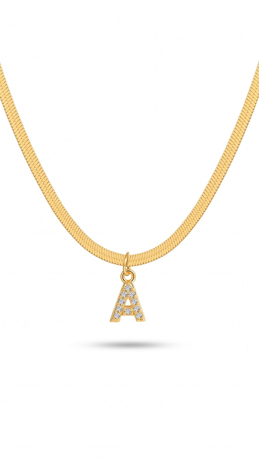 Snake Chain Alphabet Pendant