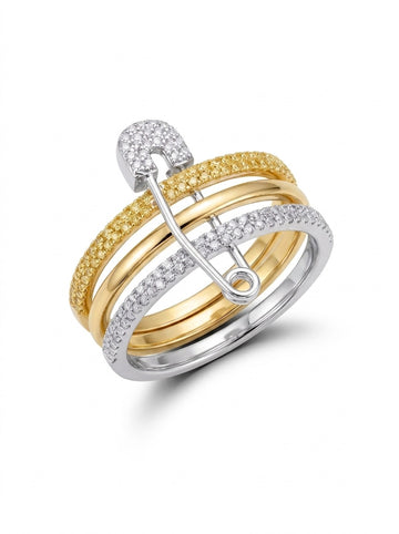 Triple-Layer Two-Tone Ring