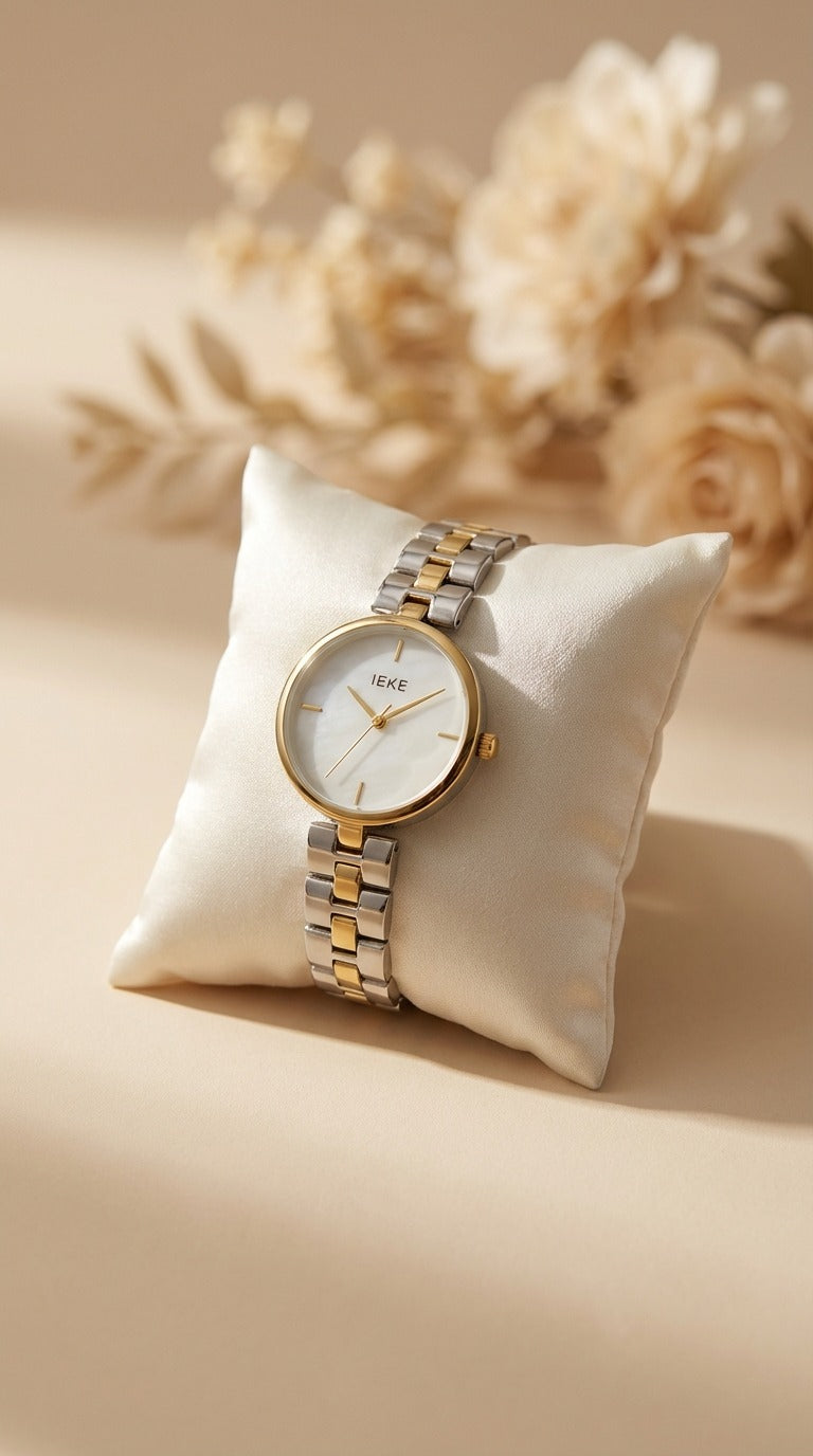 IEKE Timeless Two-Tone Petite Women Watch