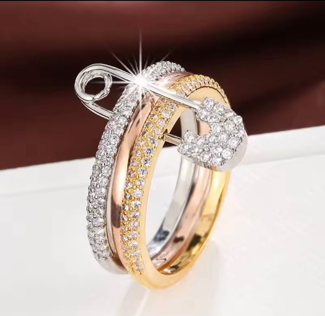 Triple-Layer Two-Tone Ring