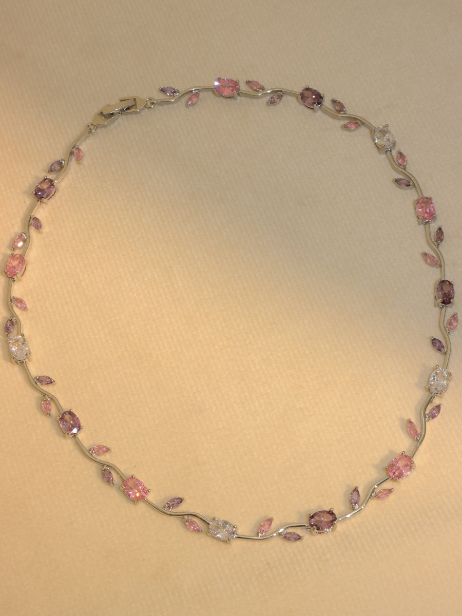 Tulip Floral Vine Silver Set