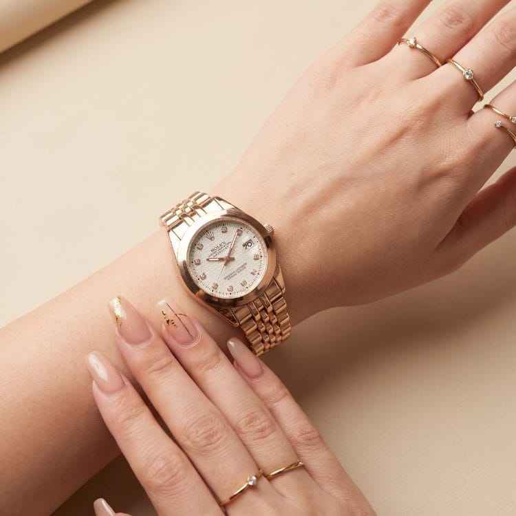 Rolex Diamond Datejust Women Watch