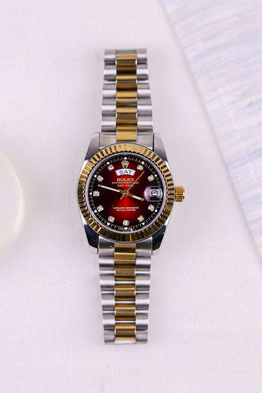 Ro-lex Red Fusion Watch