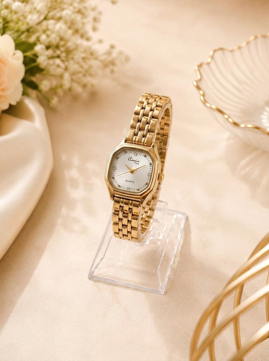 Vintage Octagon Women's Watch - White