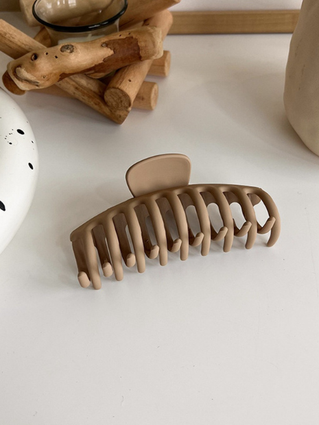 6pcs Set Milk Tea Color Random Hair Clips
