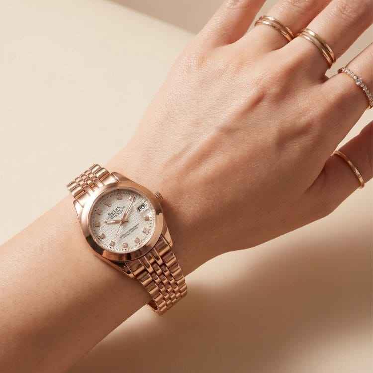 Rolex Diamond Datejust Women Watch