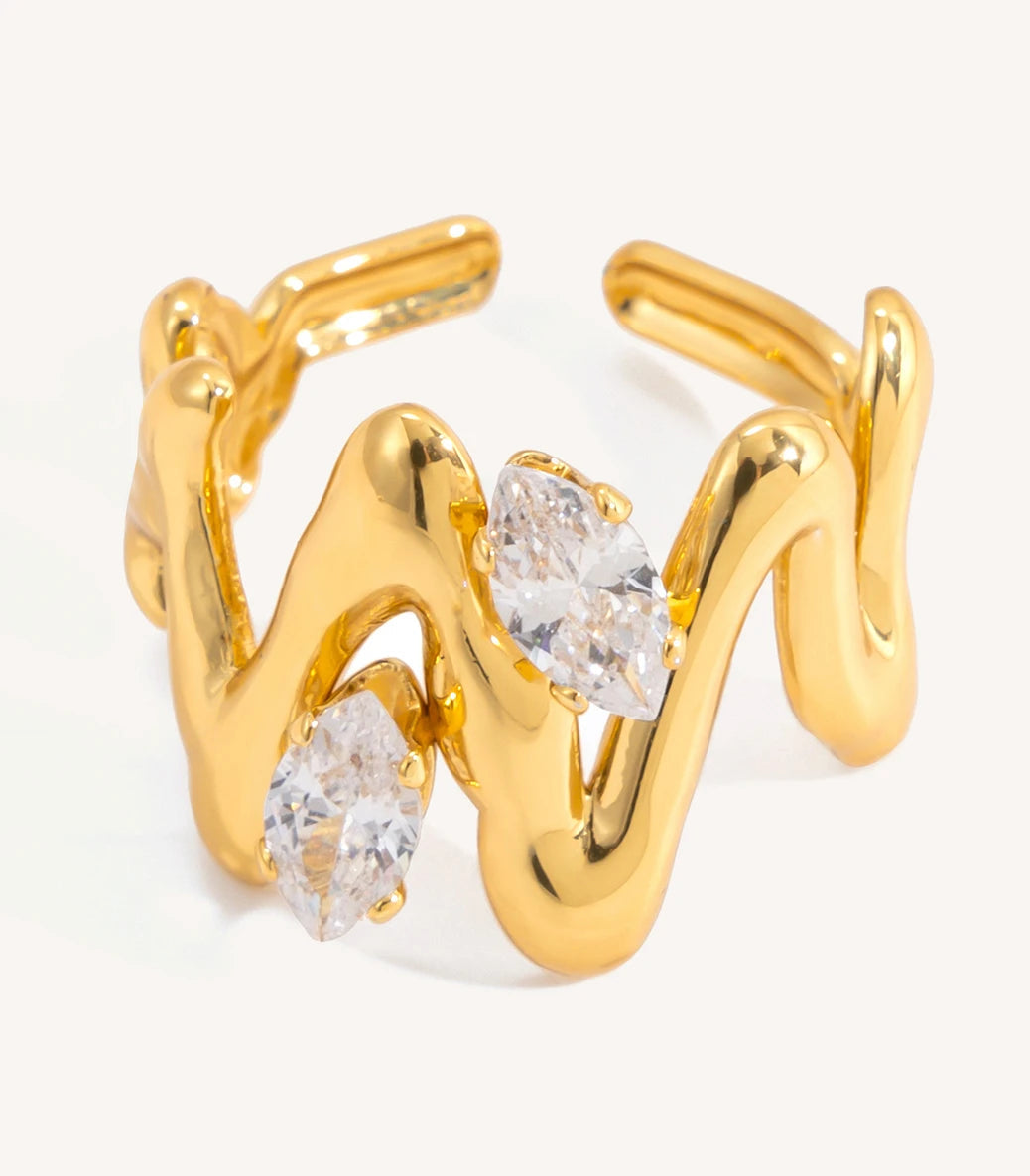 Marquise Wave Ring