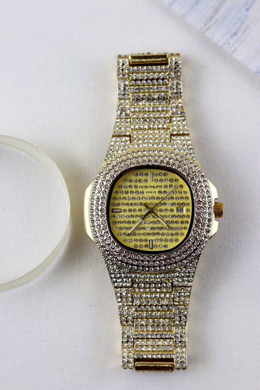 Patek Glimmering Gold Timepiece Watch