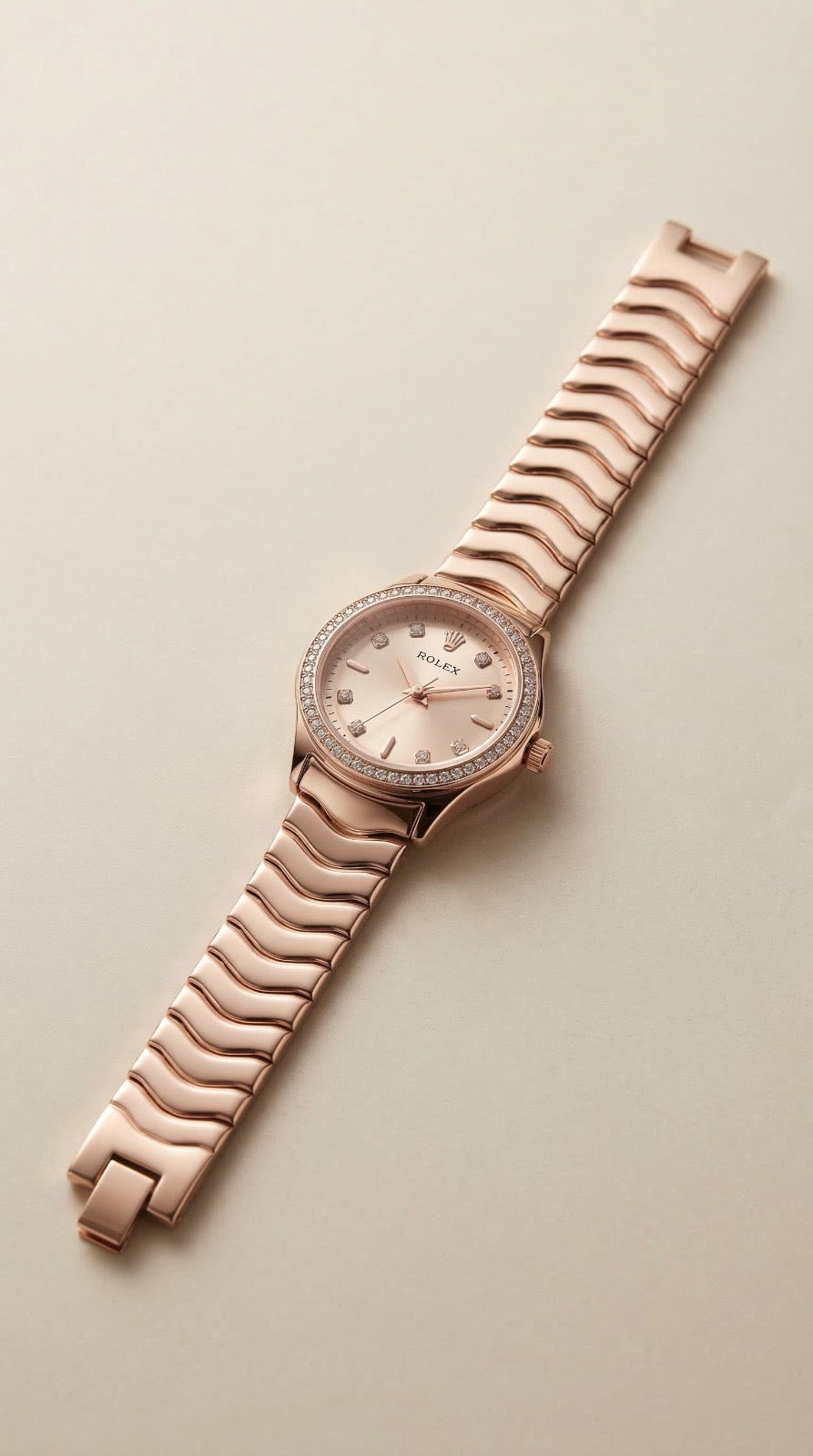 Rolex Rose Radiance Stainless Steel Watch