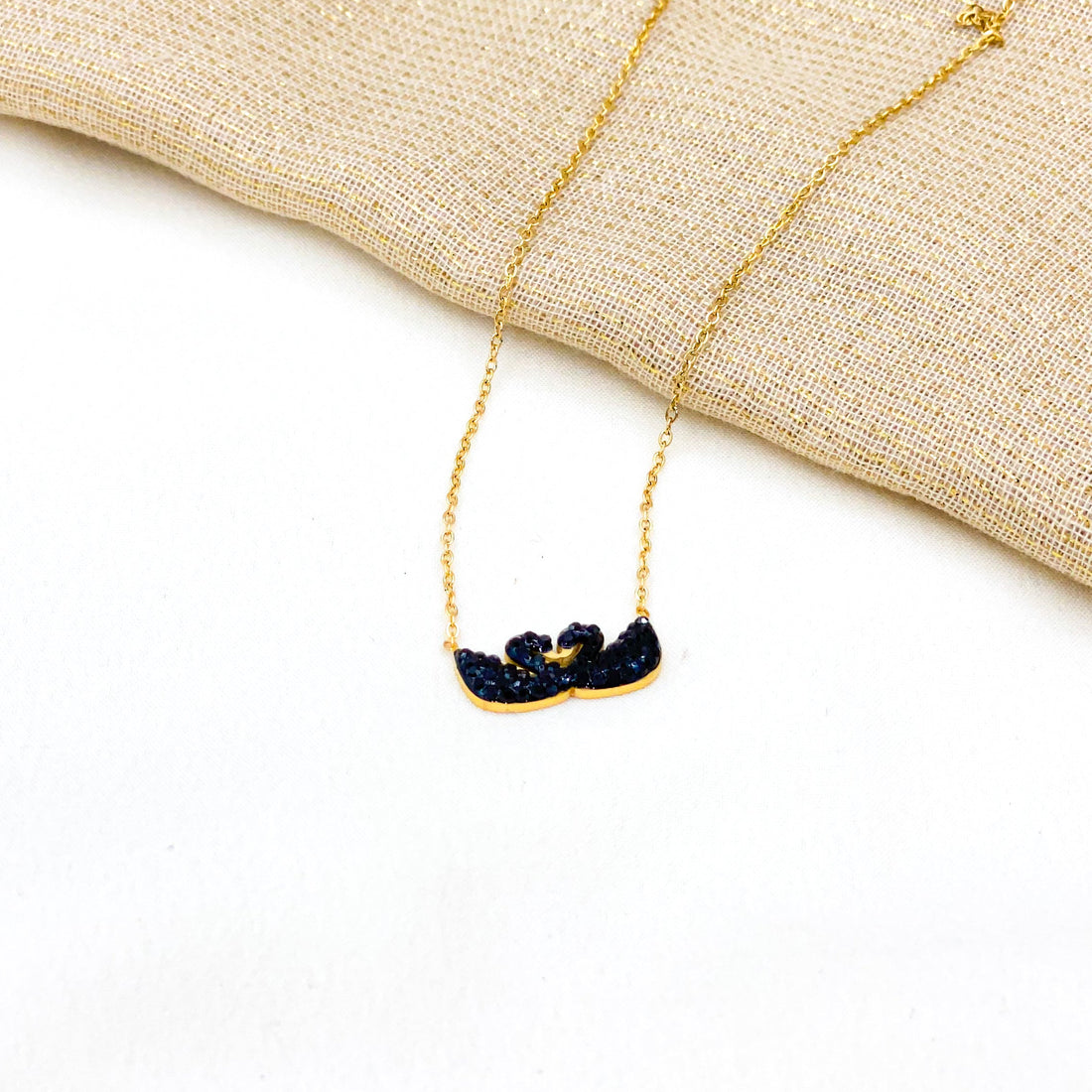 Double Swan Necklace