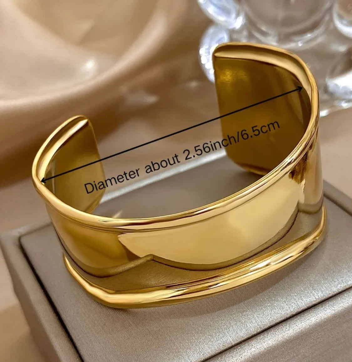 Gold Wave Cuff Bracelet