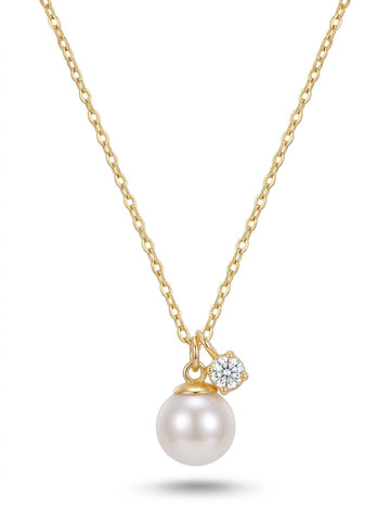 The Ethereal Drop Necklace – Elegant 18K Gold Plated Pendant Necklace Pakistan