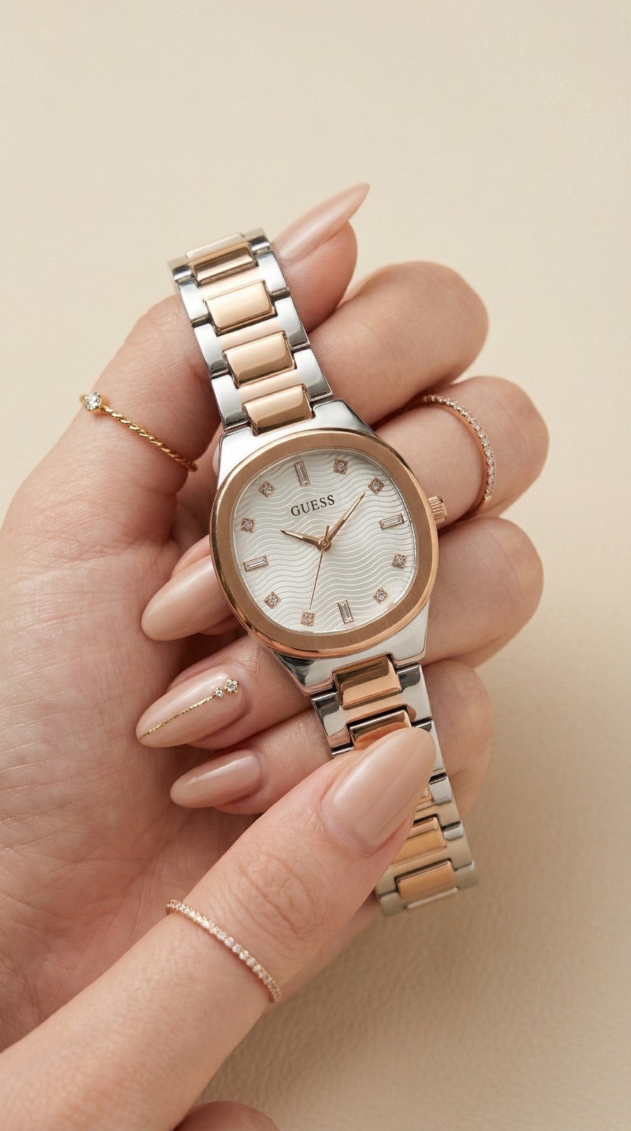 Guess Two-Tone Women Watch