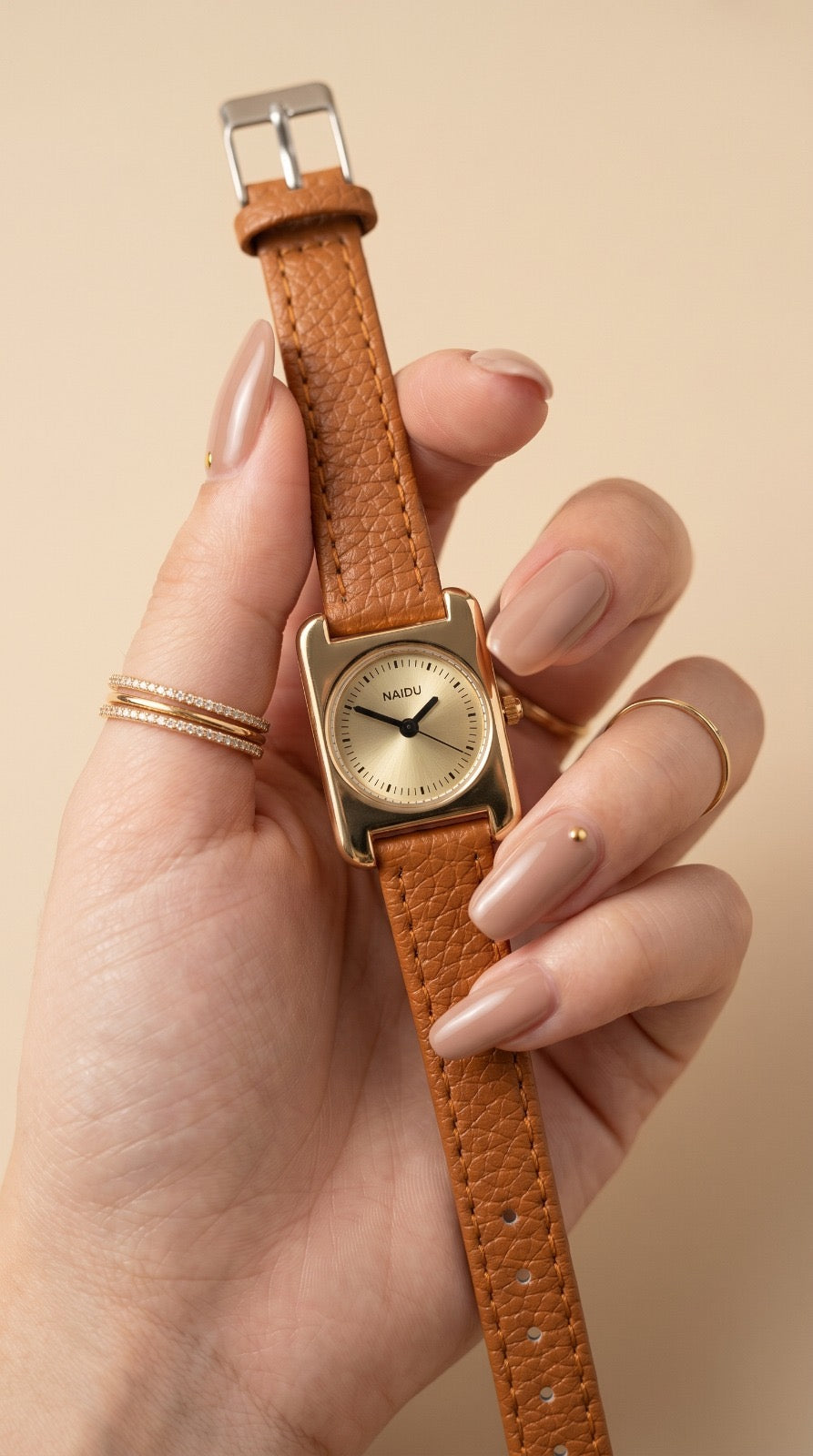 Naidu Old Money Brown Women's Watch – Classic Luxury Watch Pakistan