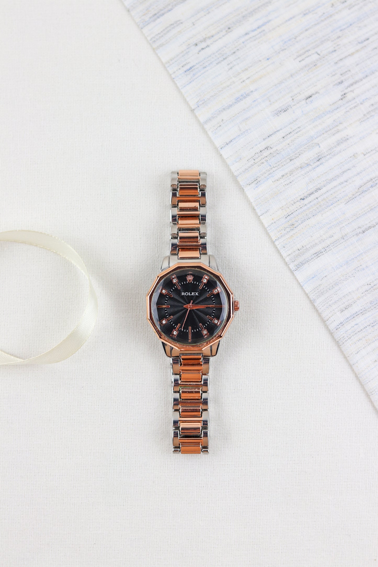 Ro-lex Midnight Octagon Watch