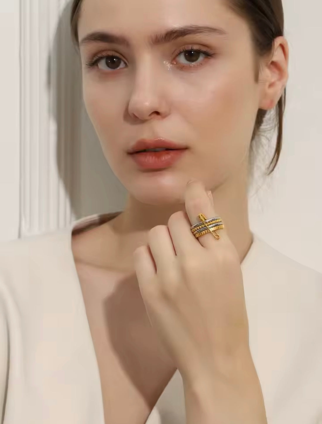 PinLock Double Band Ring