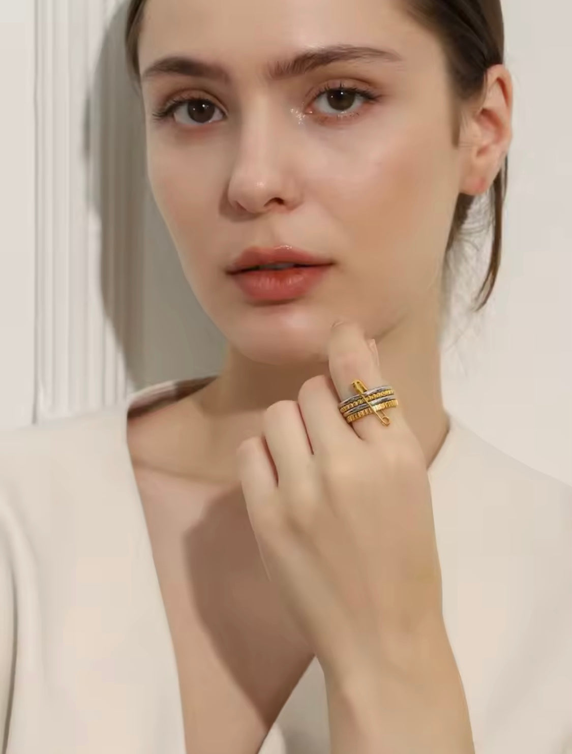 PinLock Double Band Ring