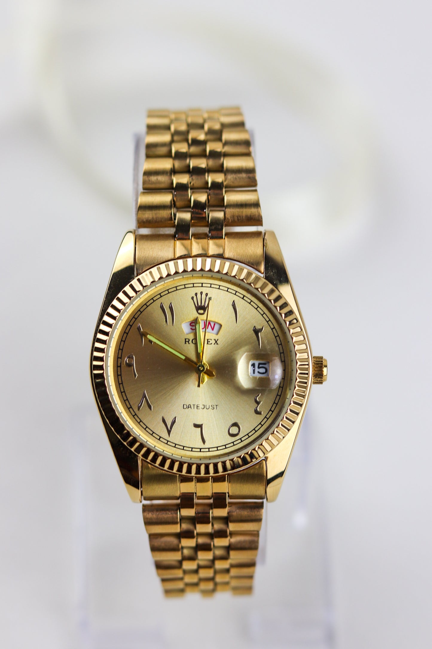 Ro-lex Arabic Gold Legacy Day-Date Watch